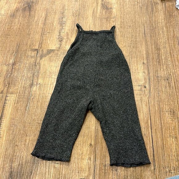 Zara grey knit overalls - Picture 2 of 4